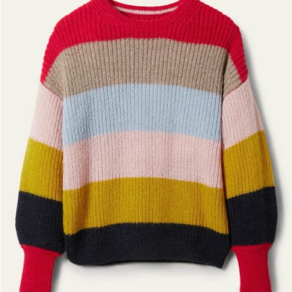 Boden Blouson Cuff Fluffy Sweater size 20